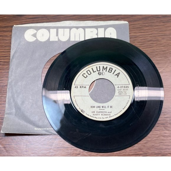 Lee Emerson Marty Robbins I'll Know You're Gone / How Long 45 Rockabilly Promo - Picture 3 of 4